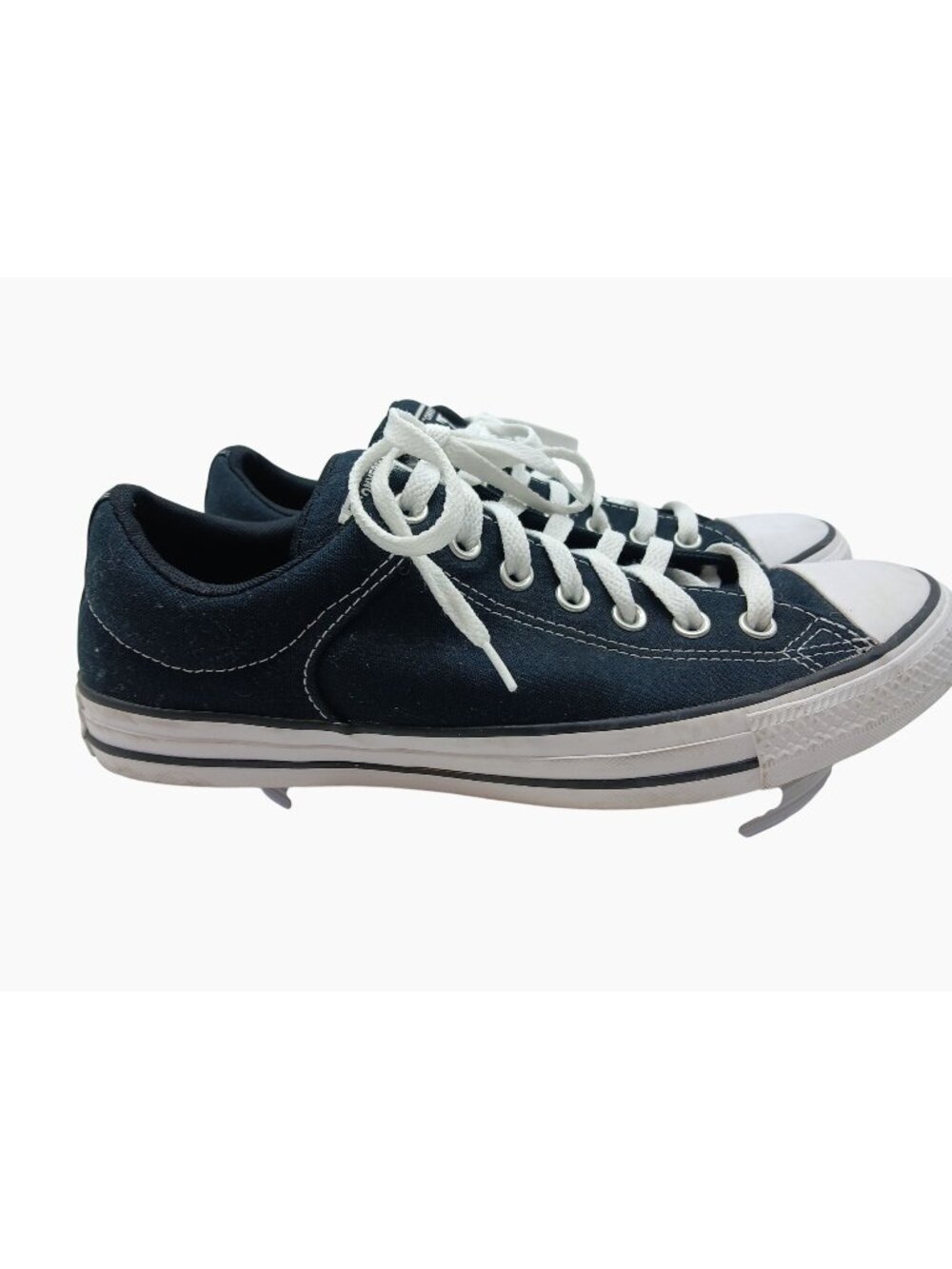 Converse All Star Black Low Top Sneakers Size 10 Mens 12 Womens Canvas Casual